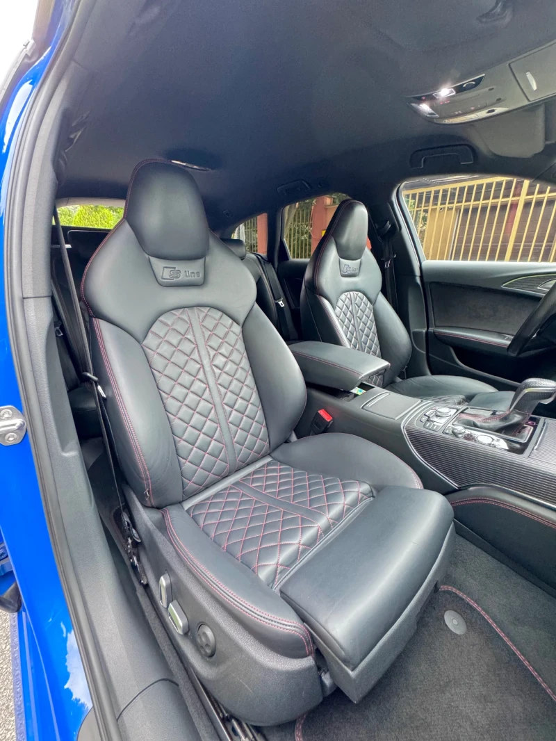 Audi A6 BiTDi* 326* 3X SLINE* COMPETTITION* ЧЕРВЕН ШЕВ* , снимка 14 - Автомобили и джипове - 52056815