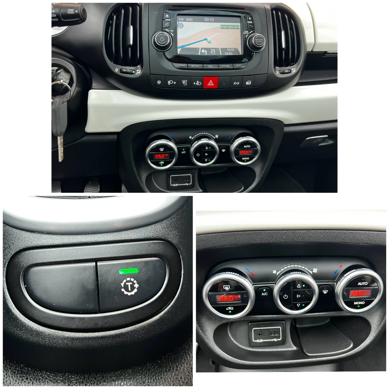 Fiat 500L 1.4i 95HP TREKKING/6ск/NAVI/ПАНОРАМА EURO6B KTEO, снимка 15 - Автомобили и джипове - 54464343