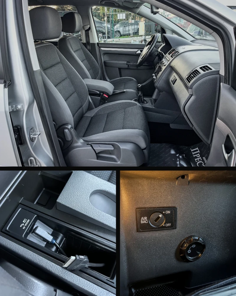 VW Touran 1.6TDI - 6ck. - 6+ 1, снимка 11 - Автомобили и джипове - 52415432