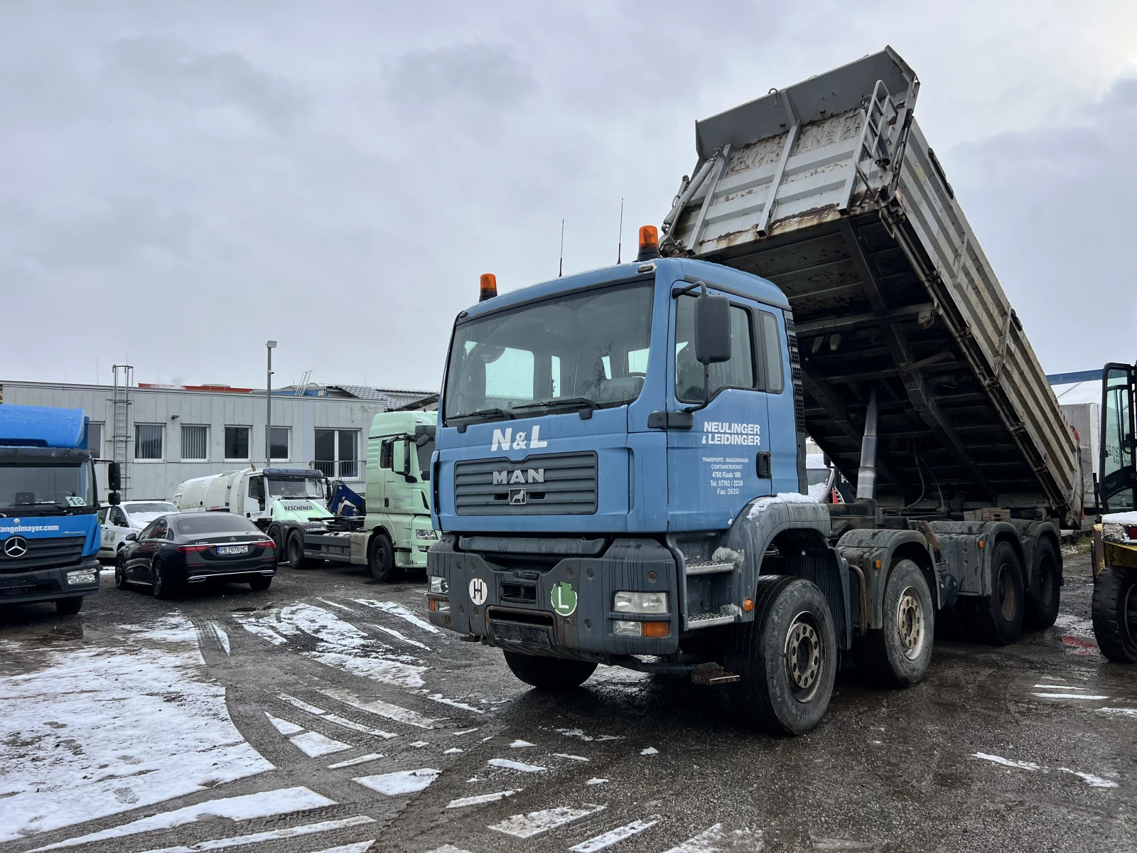 Man Tga 8х4, Тристранен самосвал, Нов внос,  - изображение 8