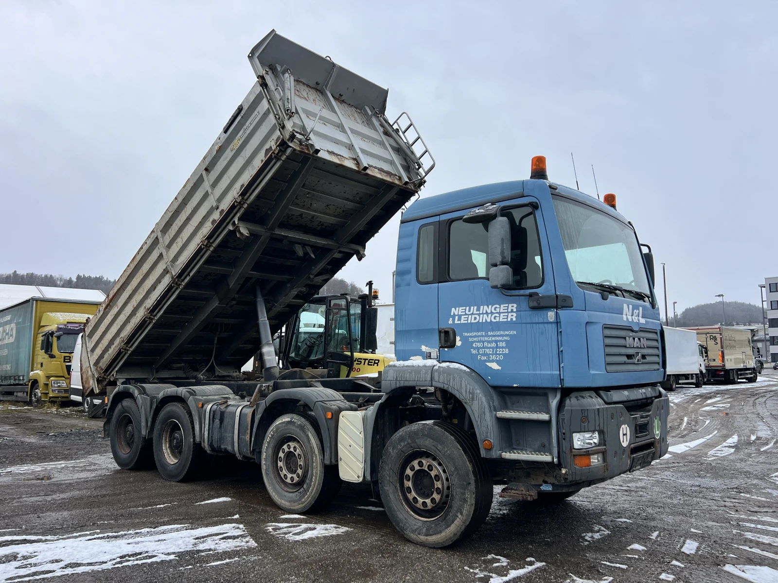 Man Tga 8х4, Тристранен самосвал, Нов внос,  - изображение 3