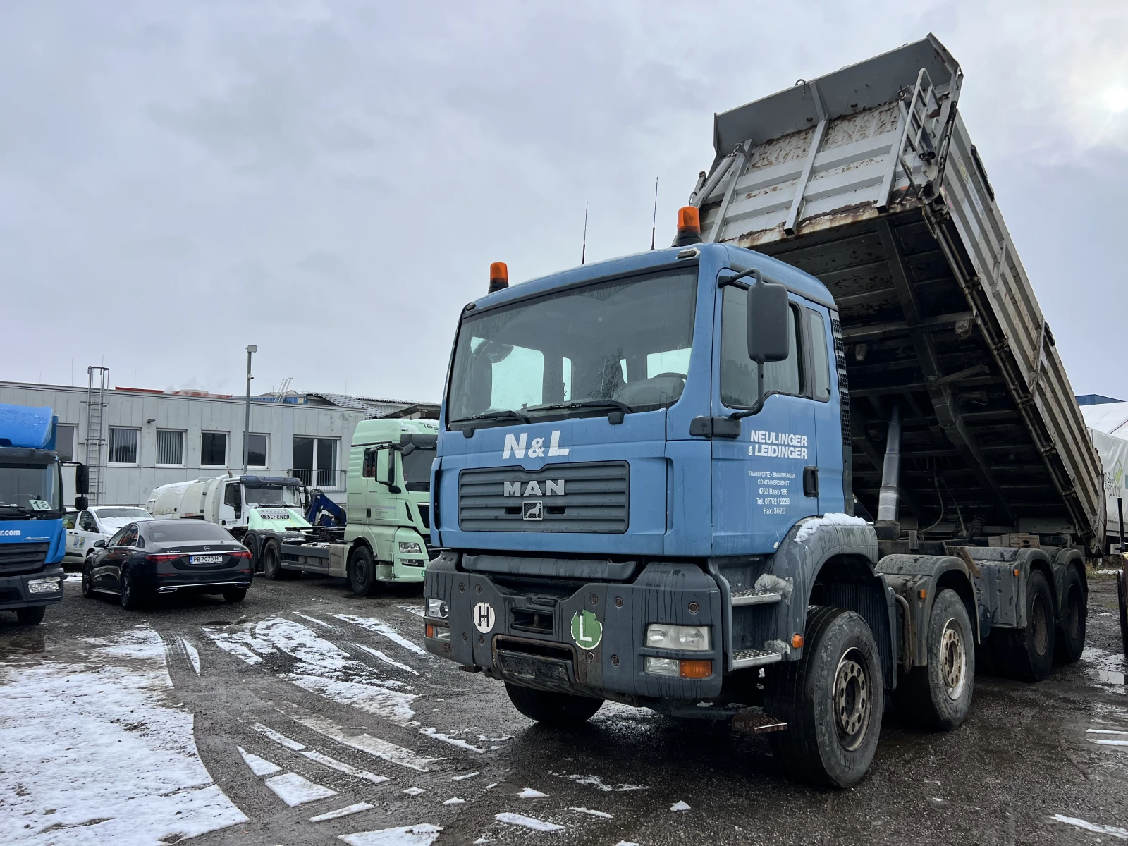 Man Tga 8х4, Тристранен самосвал, Нов внос,  - изображение 2