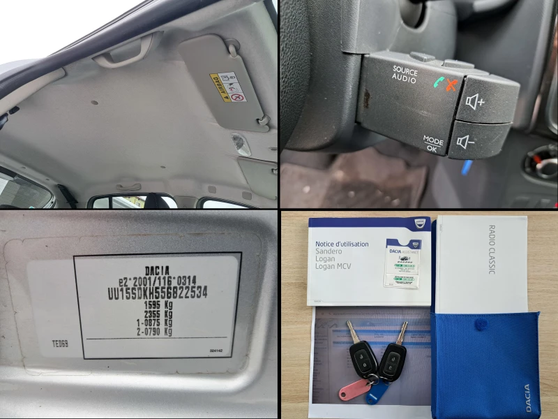 Dacia Sandero 1.5dCi* FACE* КЛИМА* EURO6, снимка 15 - Автомобили и джипове - 48680049