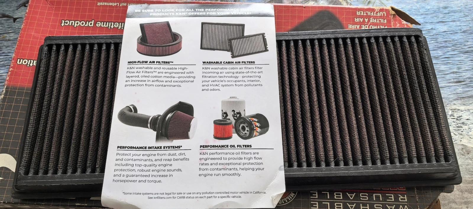 K&N Въздушен филтър за VW SKODA SEAT AUDI 1.6 дизел 105к.с след 2010г., снимка 2 - Части - 54235800