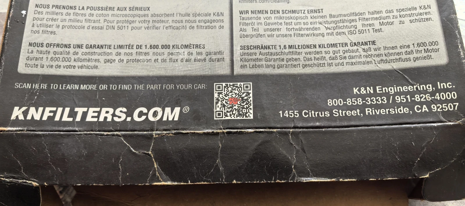 K&N Въздушен филтър за VW SKODA SEAT AUDI 1.6 дизел 105к.с след 2010г., снимка 3 - Части - 54235800