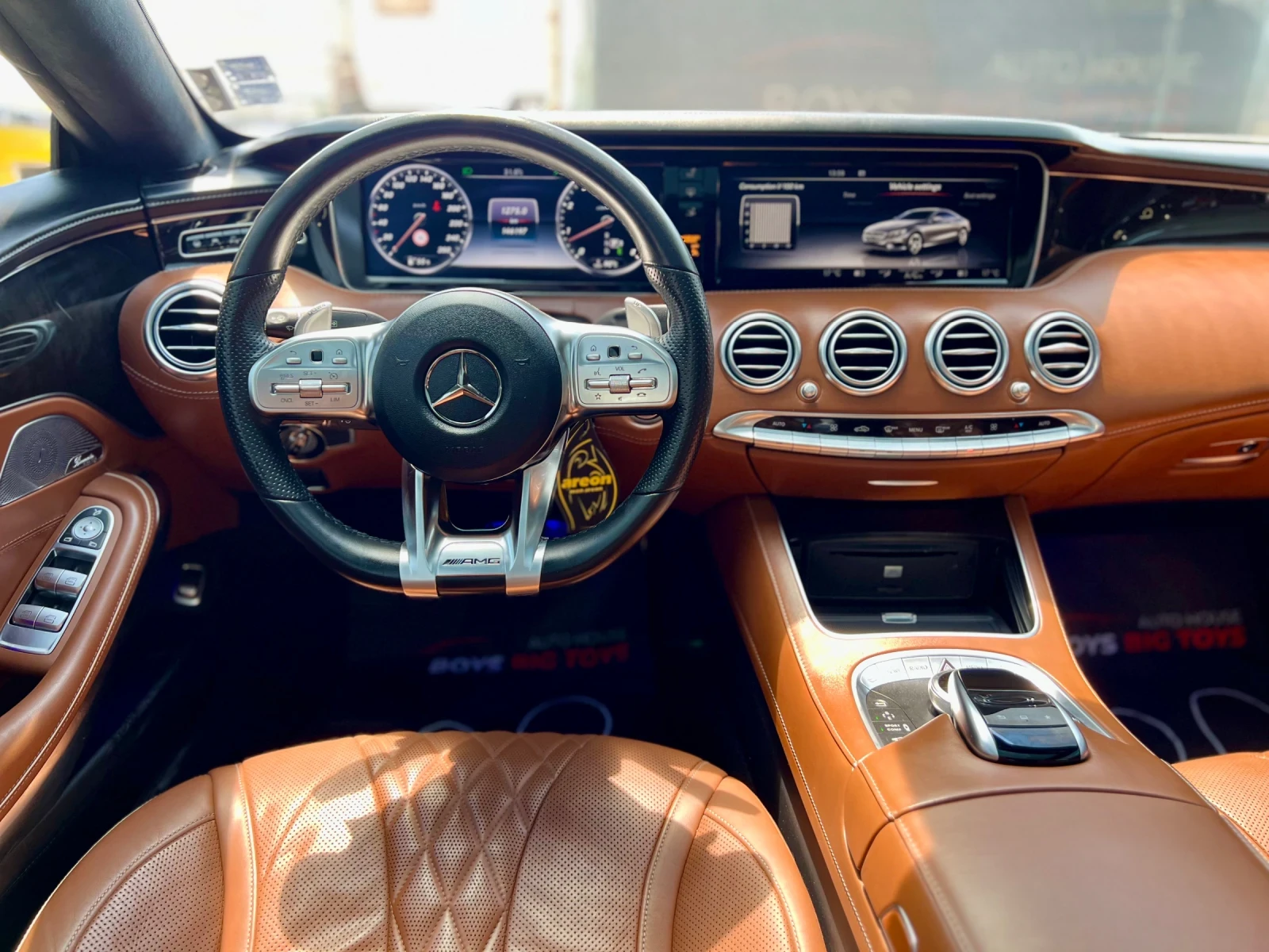 Mercedes-Benz S 500 БялаПЕРЛА* AMG* Обдухване* Desingo* 4DBurM* 4matic - изображение 8