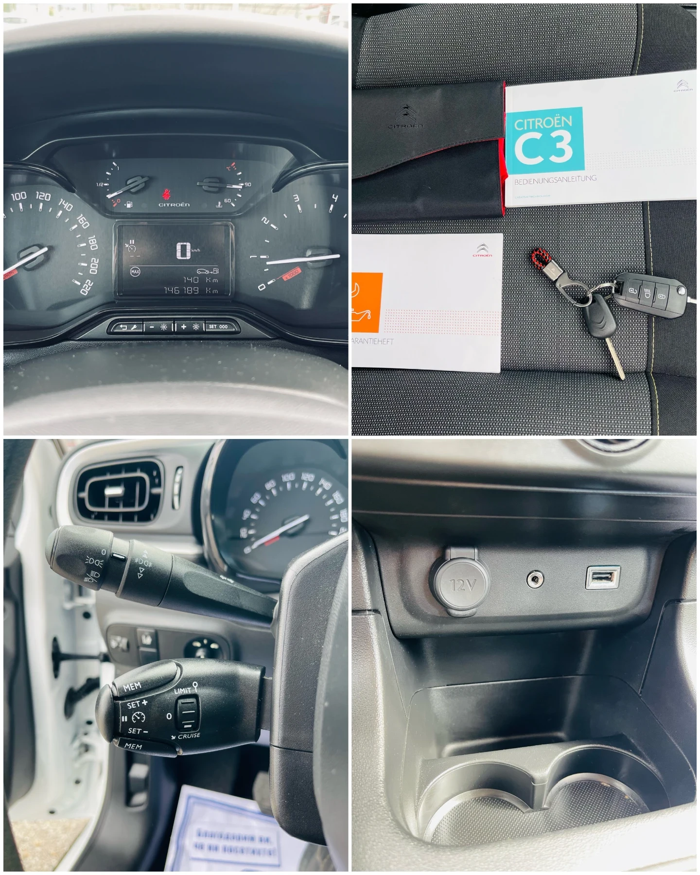 Citroen C3 1.2 PureTec Feel * EURO6 * Сервизна история* , снимка 13 - Автомобили и джипове - 54671425