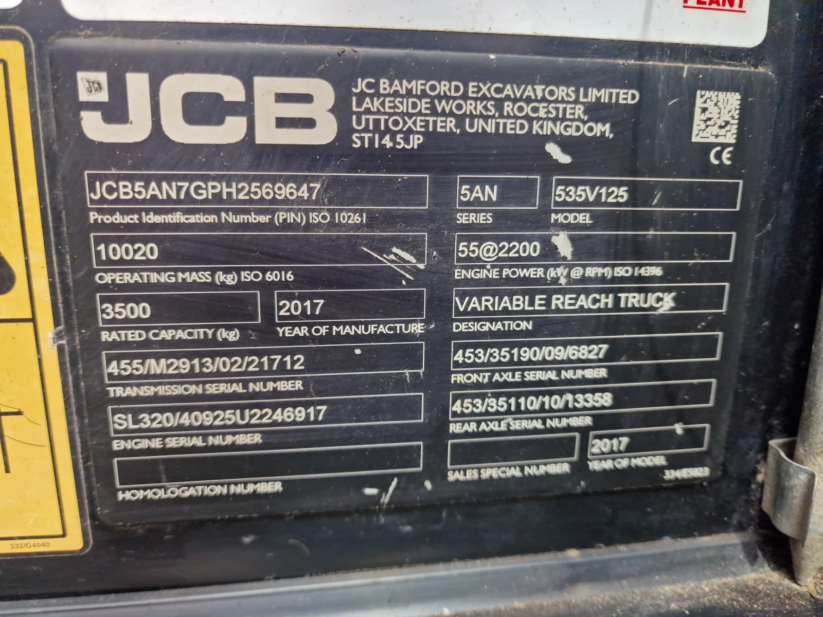 Телескопични товарачи JCB 535-125 HI VIZ, снимка 4 - Индустриална техника - 54481642