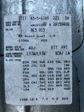 Audi A4 1.8Т 4х4 AVJ 150к.с, снимка 15