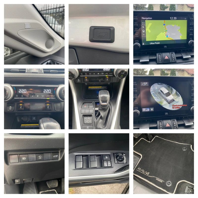 Toyota Rav4 2.5HYBRID-LUXURY-JBL-DIST-KEYLESS-КОЖА-360-LED-E6D, снимка 16 - Автомобили и джипове - 52426554