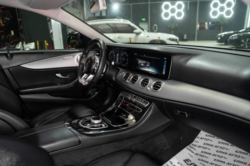 Mercedes-Benz E 220 D FULL AMG LINE FACELIFT BURMEISTER ЛИЗИНГ 100%, снимка 14 - Автомобили и джипове - 53193573