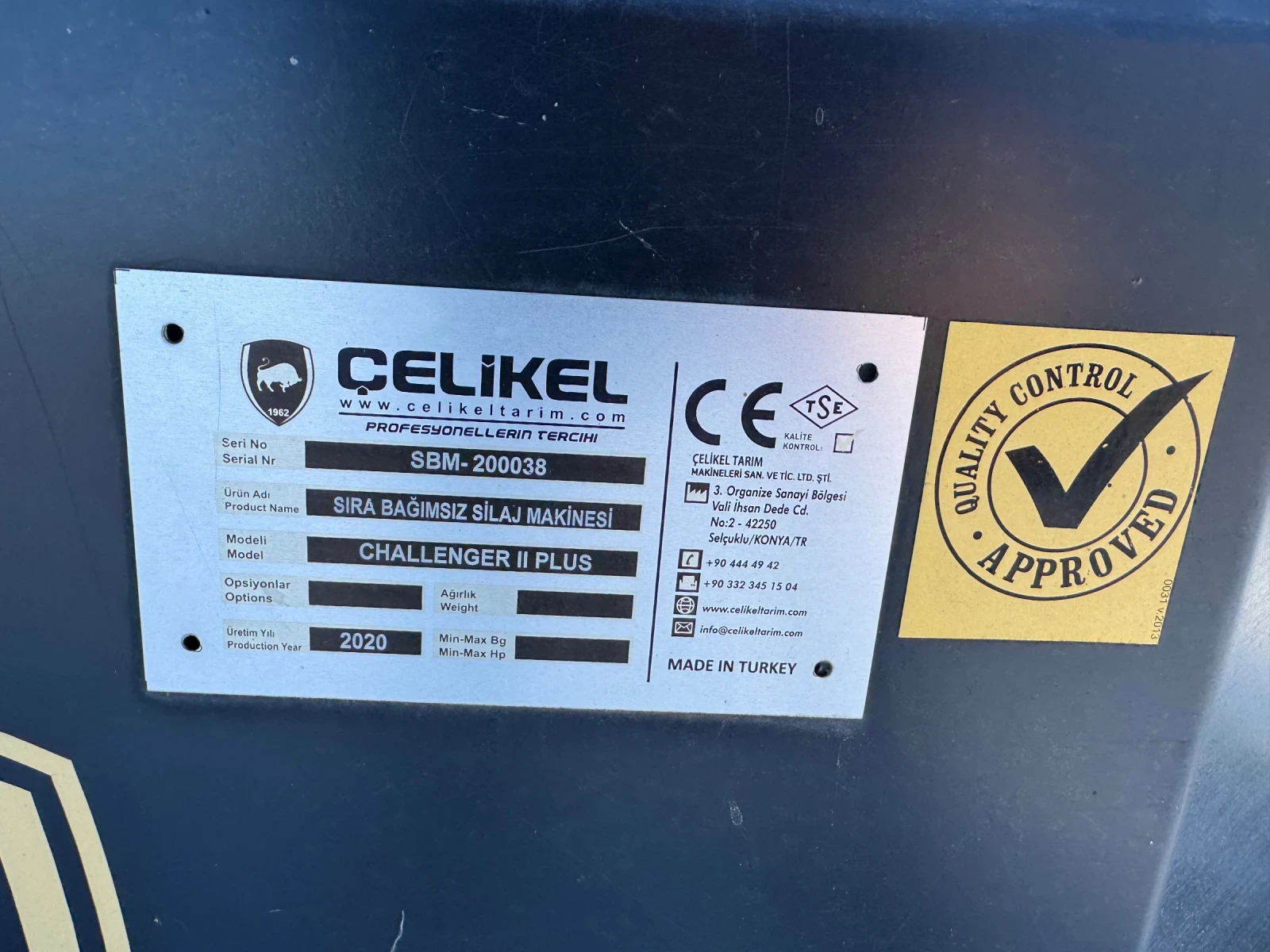 Друг вид Внос Силажирка Челикел / Celikel, снимка 6 - Селскостопанска техника - 53776496