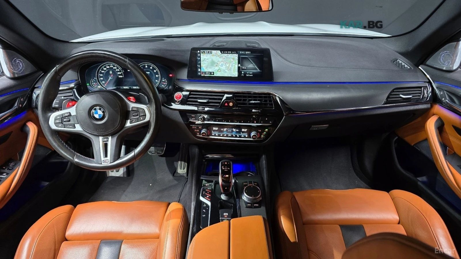 BMW M5 КОЖА* 360* НАВИ* HUD* ПОДГРЕВ* ОБДУХВ, снимка 7 - Автомобили и джипове - 54932126