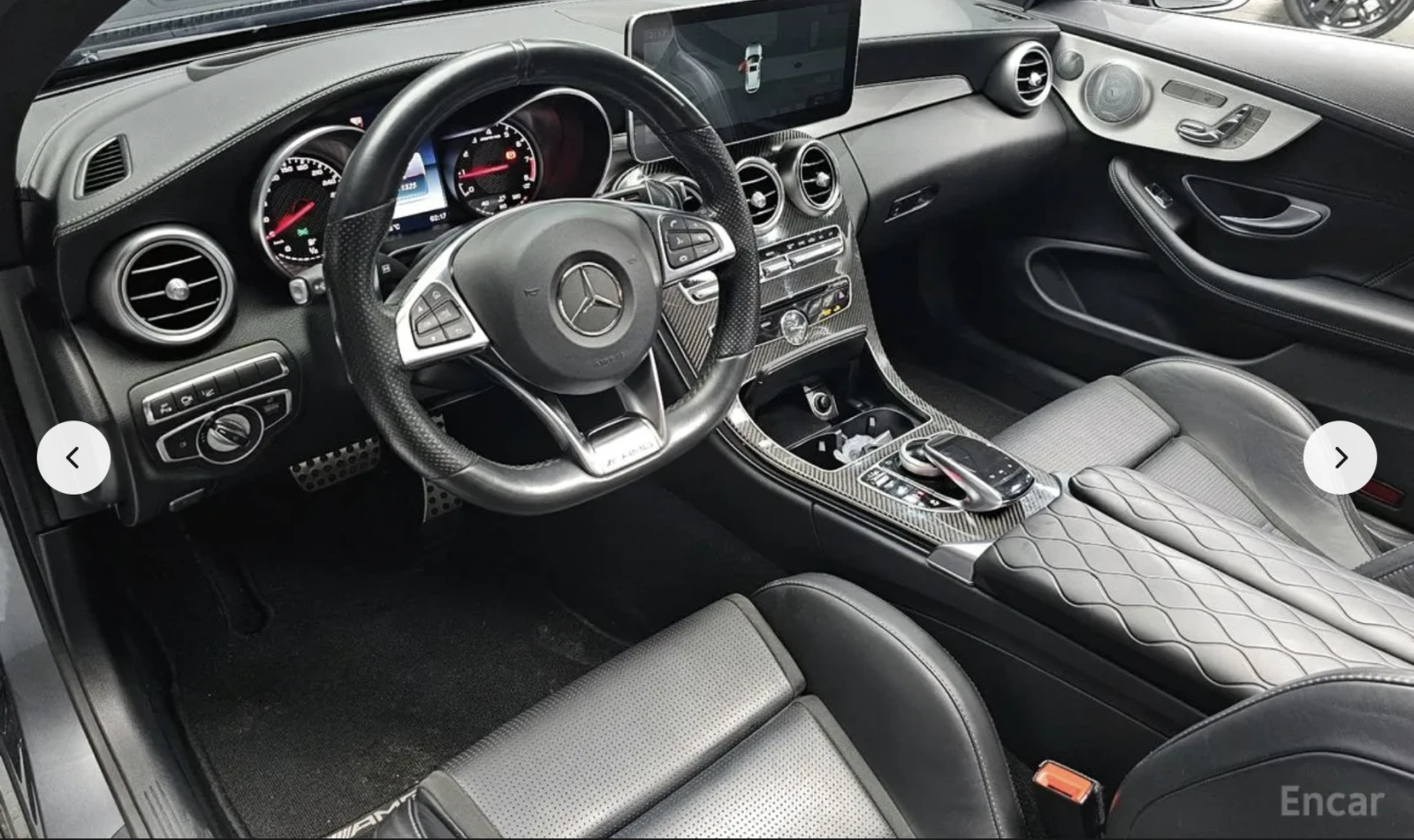 Mercedes-Benz C 63 AMG BURMESTER* CARBON* 360КАМЕРА* LANE* ASSIST* , снимка 8 - Автомобили и джипове - 53986306