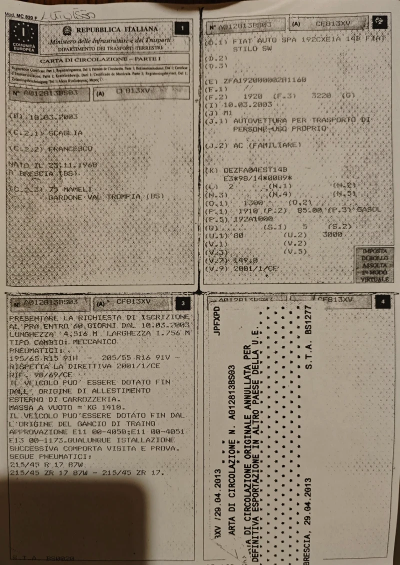 Fiat Stilo, снимка 10 - Автомобили и джипове - 52506016