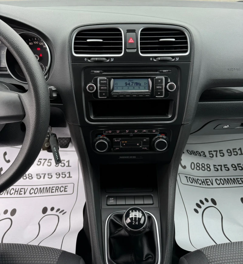 VW Golf 1.6-TDI-EURO-5A-178.000km-НАПЪЛНО РЕАЛНИ-ПЕРФЕКТЕН, снимка 9 - Автомобили и джипове - 53133224