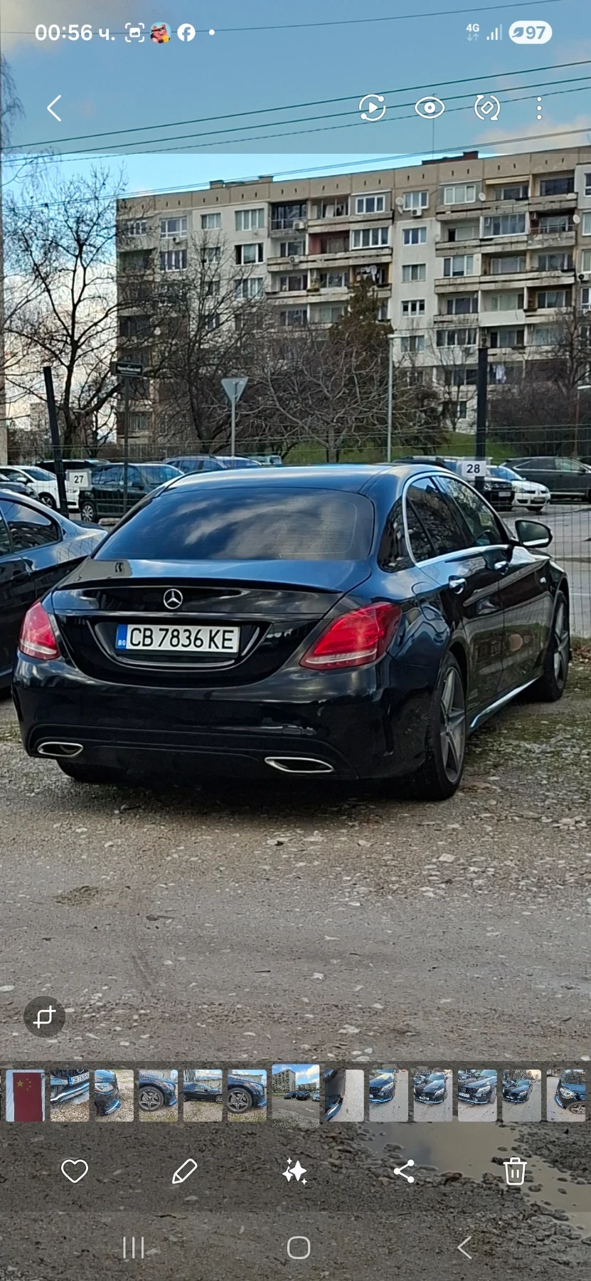 Mercedes-Benz C 400 AMG, Burmester, Подгрев и обдухване , снимка 4 - Автомобили и джипове - 53893472