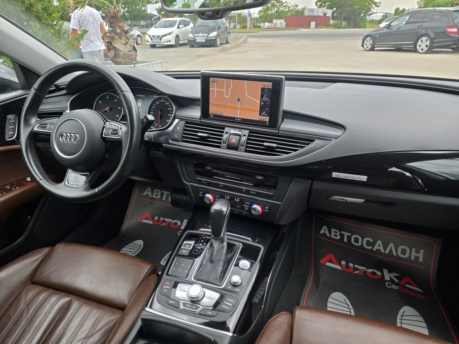 Audi A7 3.0ТDI-272кс= MATRIX= S-LINE= DISTRONIC= FACE, снимка 13 - Автомобили и джипове - 55324051