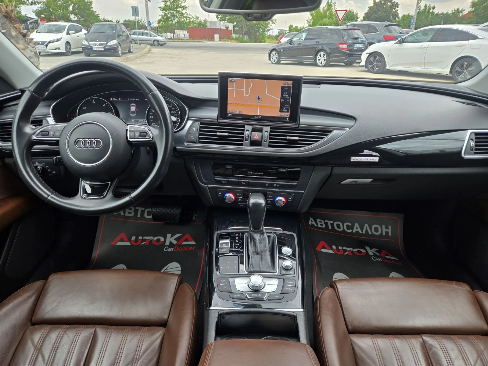 Audi A7 3.0ТDI-272кс= MATRIX= S-LINE= DISTRONIC= FACE, снимка 12 - Автомобили и джипове - 55324051