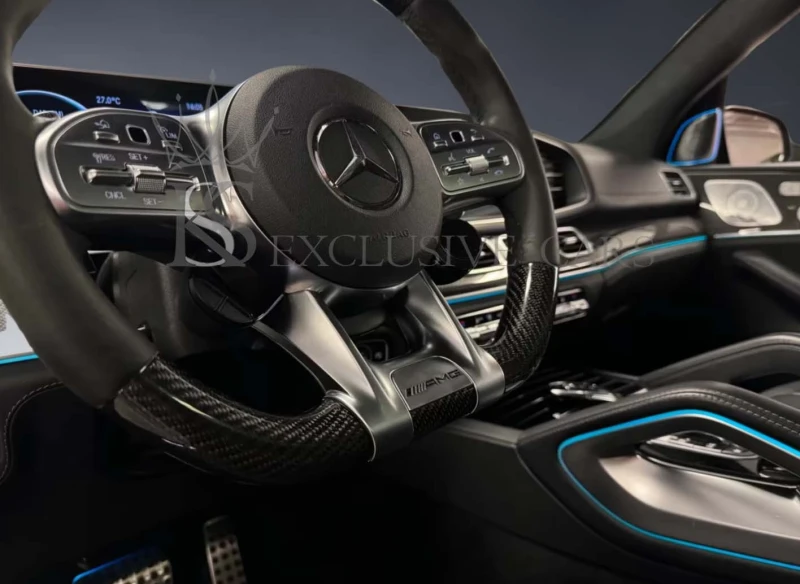 Mercedes-Benz GLE 63 S AMG 4.0 V8* BURMESTER* CARBON* HUD* PANORAMA* 3xTV* , снимка 7 - Автомобили и джипове - 52037600