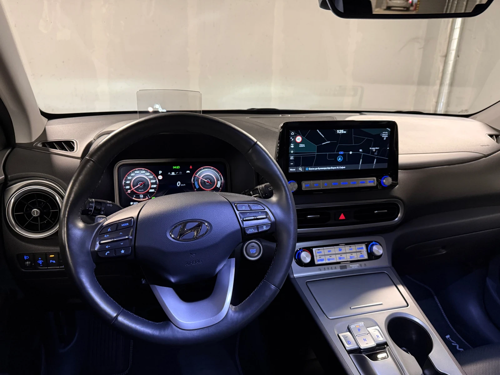 Hyundai Kona PRIME 64 KWh 204 hp ГАРАНЦИЯ 100% SOH HUD , снимка 13 - Автомобили и джипове - 55148010
