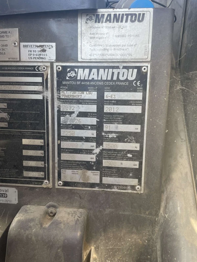 Телескопичен товарач Manitou, снимка 8 - Селскостопанска техника - 51604055