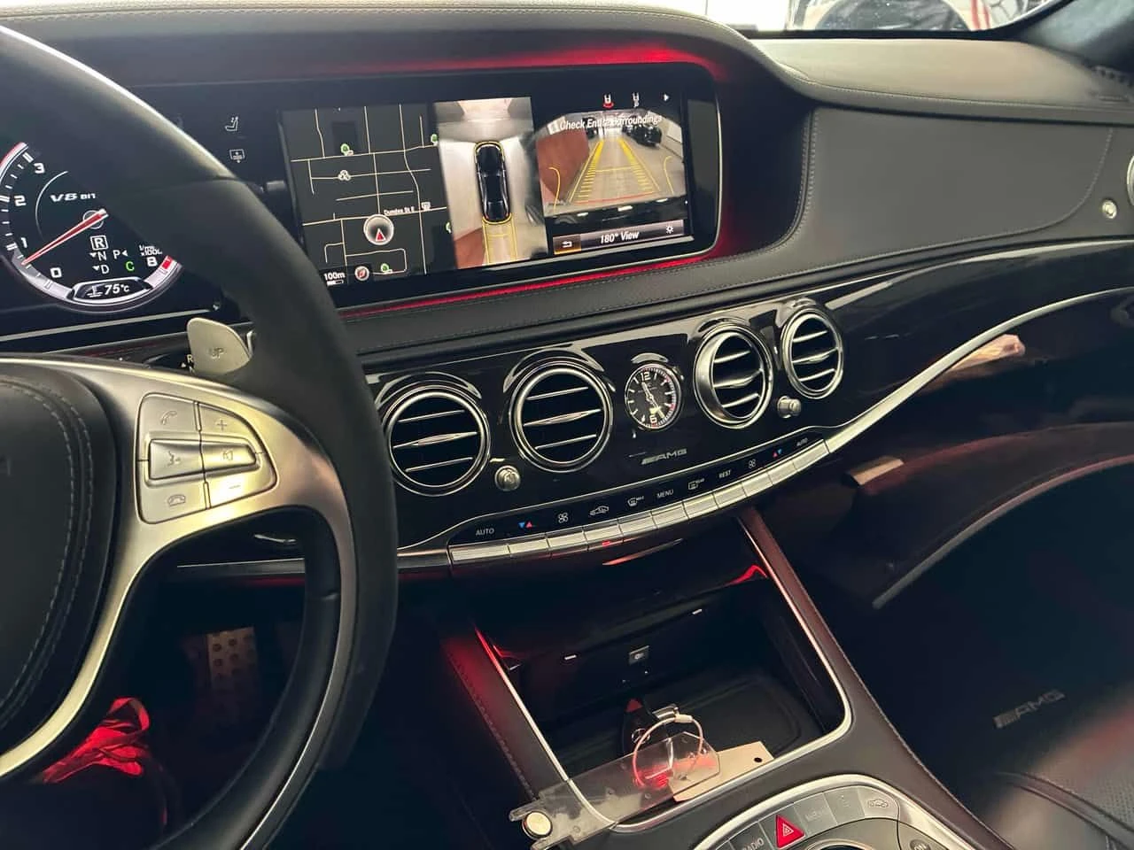 Mercedes-Benz S 63 AMG * BURMASTER* ДИСТРОНИК* 360 КАМЕРА* ОБДУХВАНЕ* , снимка 9 - Автомобили и джипове - 55181264
