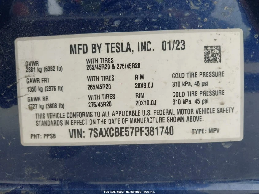 Tesla Model X Dual Motor All-Wheel Drive/Standard Range, снимка 9 - Автомобили и джипове - 55893732