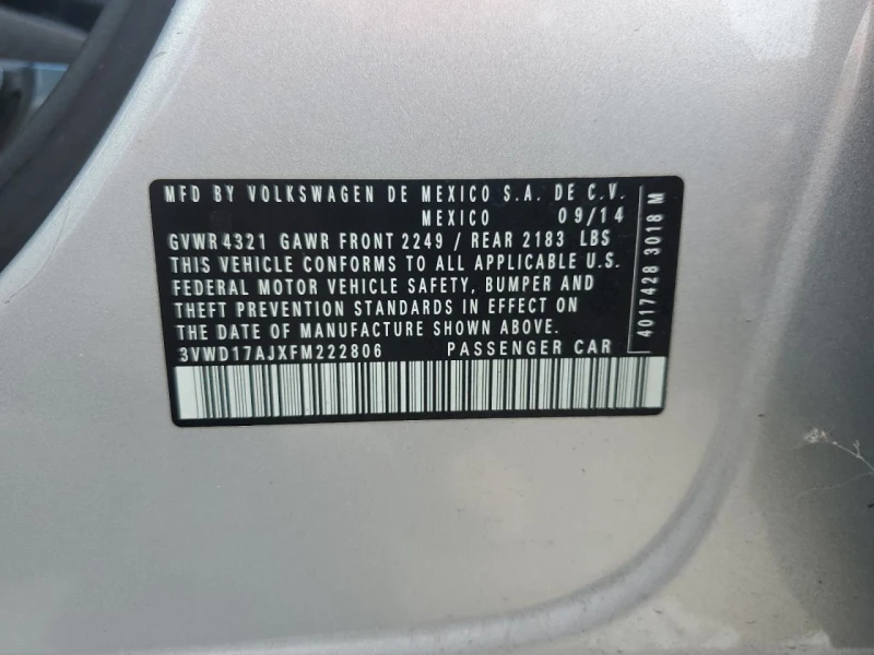 VW Jetta SE - 675 USD - 20042961 | Car24.bg