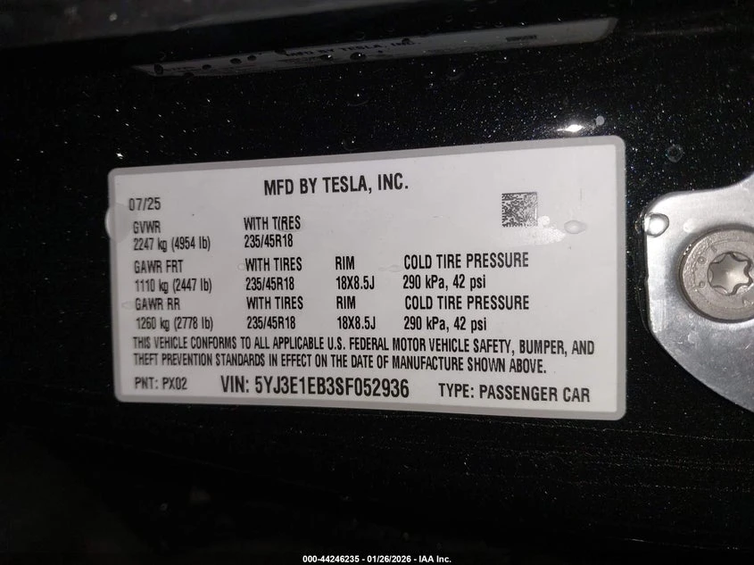 Tesla Model 3 Long Range All-Wheel Drive, снимка 9 - Автомобили и джипове - 54039576