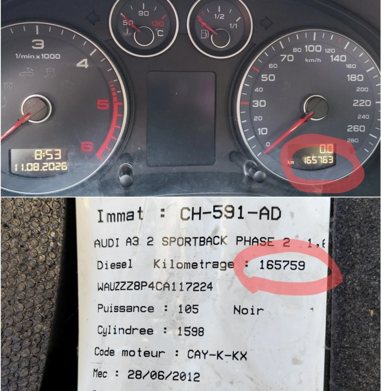 Audi A3 Sportbag 1.6TDI 2012 165000км, снимка 8 - Автомобили и джипове - 55804036