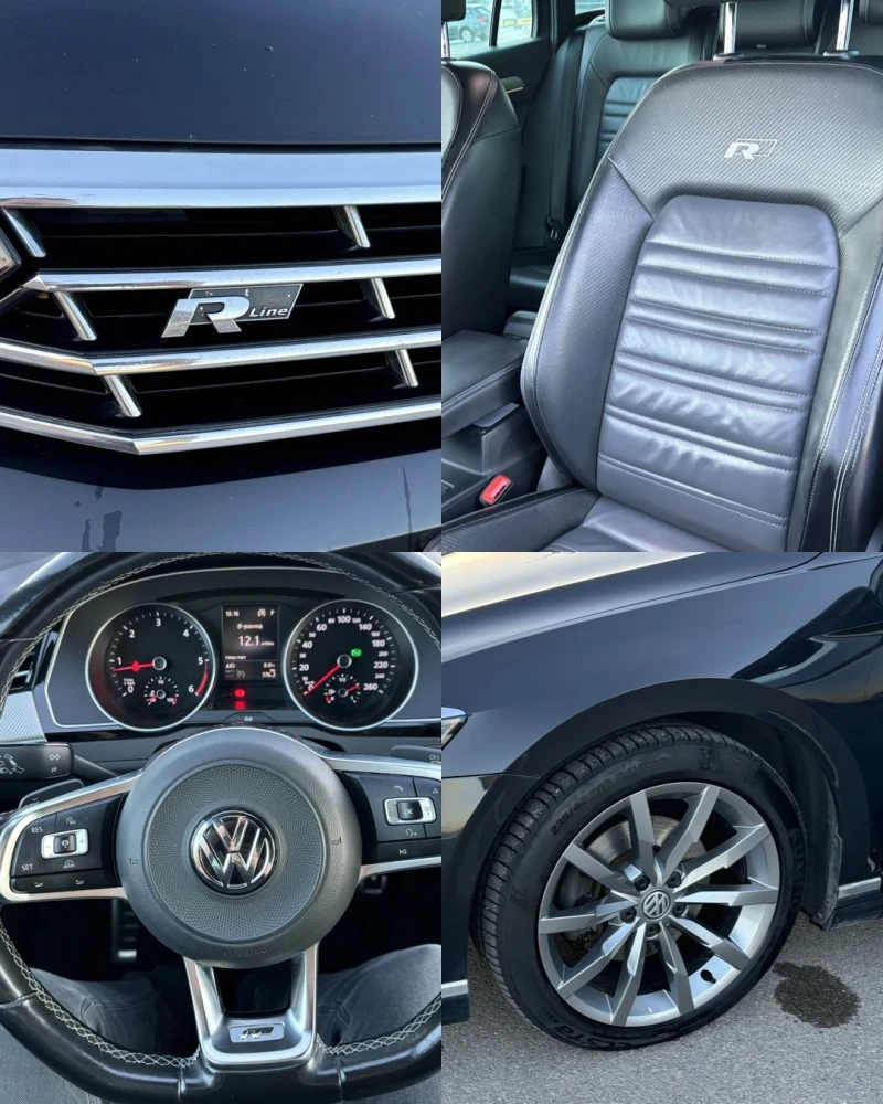 VW Passat Highline - 190к.с. - Full R-Line - КОЖА, снимка 8 - Автомобили и джипове - 47645023