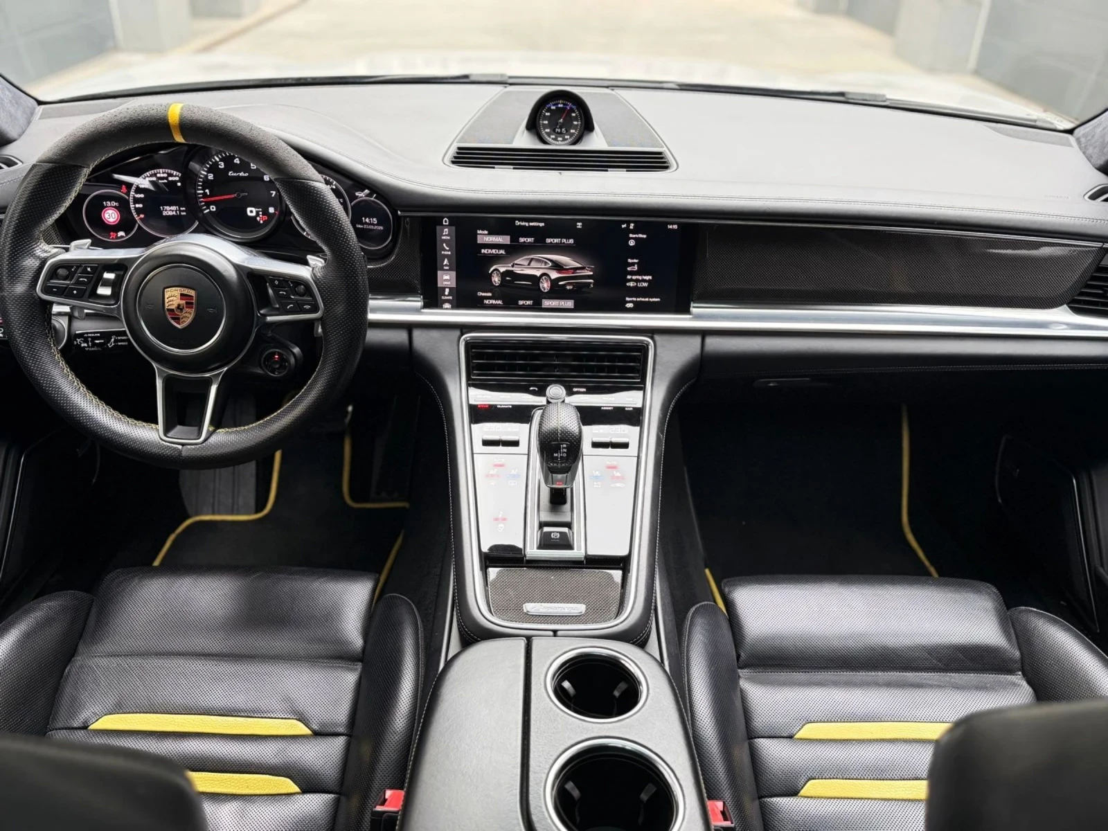 Porsche Panamera Porsche Panamera Turbo 3xTV* NARDO GREY* CARBON* S, снимка 12 - Автомобили и джипове - 53961642