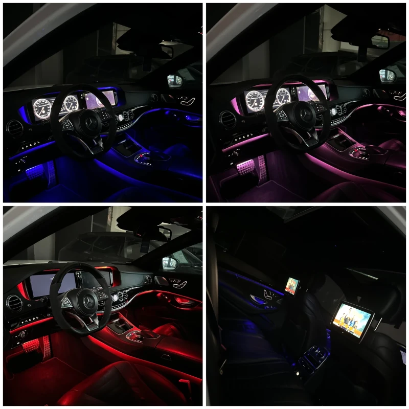 Mercedes-Benz S 350 6.3 AMG OPTIC /PANO /BURMEISTER /DISTR/3xTV /LONG , снимка 17 - Автомобили и джипове - 53500287