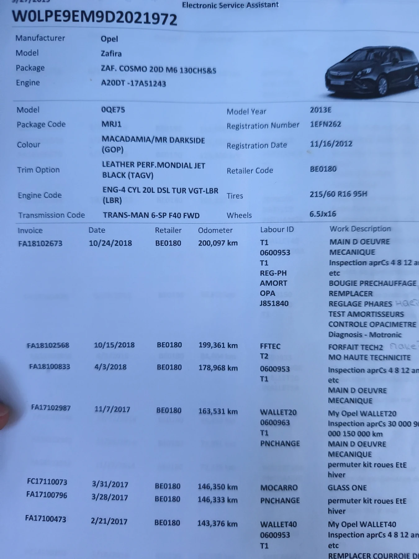 Opel Zafira 2.0 дизел, снимка 16 - Автомобили и джипове - 56318078