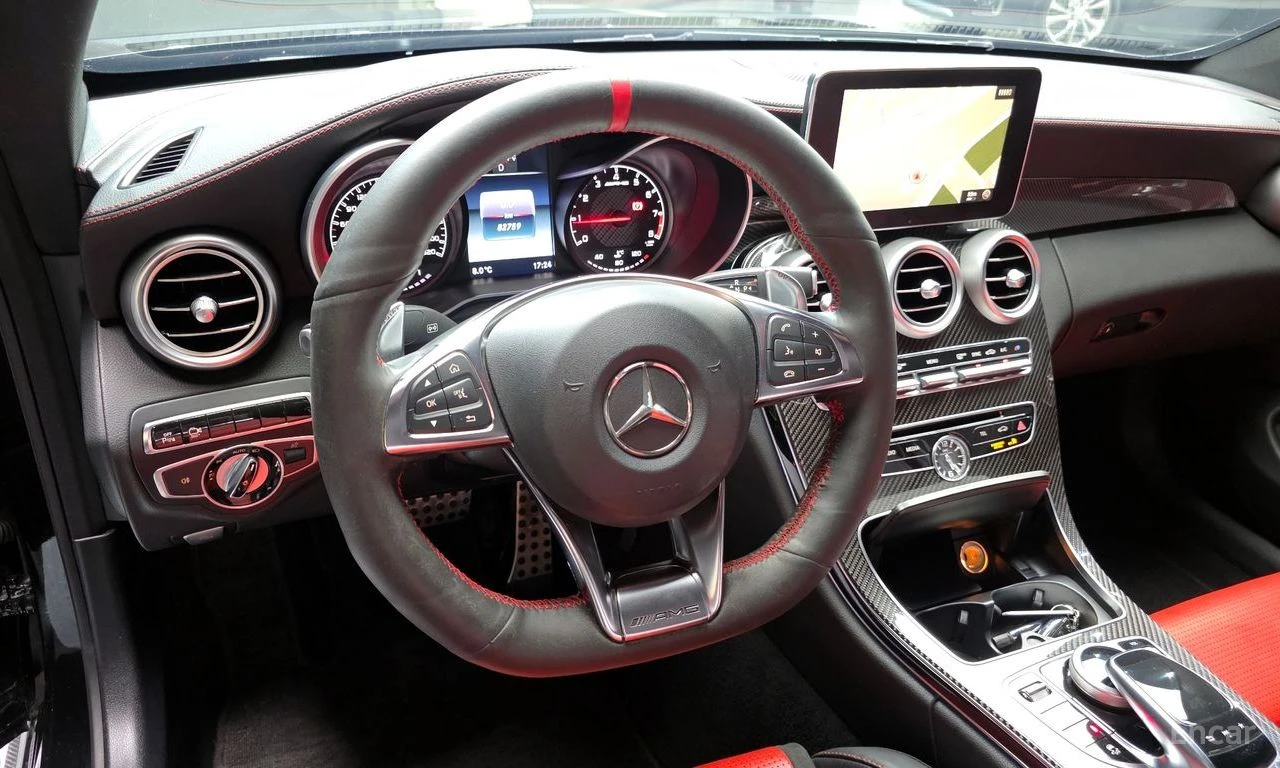 Mercedes-Benz C 63 AMG BURMESTER* CARBON* LANE* ASSIST* , снимка 10 - Автомобили и джипове - 54741727