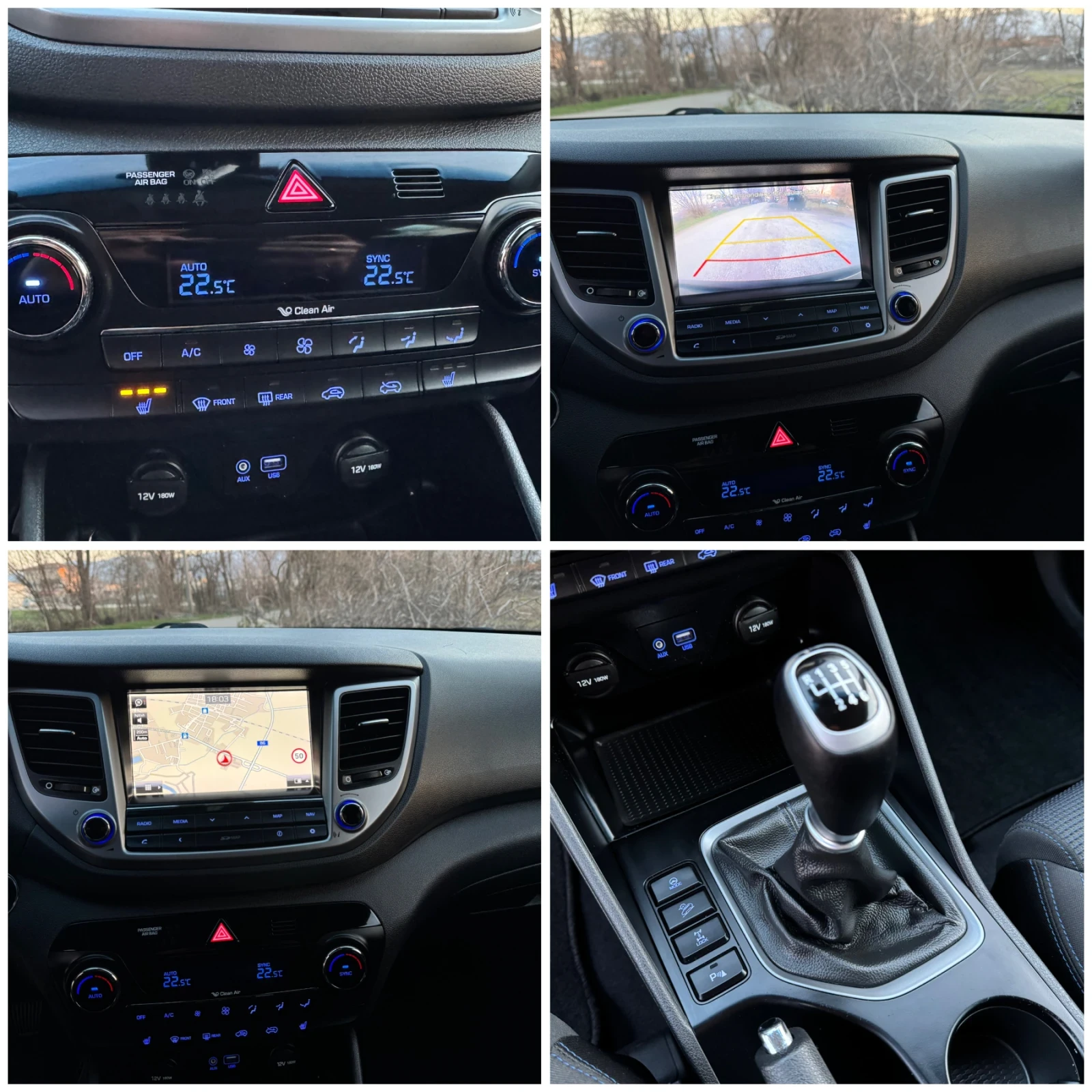 Hyundai Tucson 2.0D 4x4 136кс 6-ск.Панорама.Подгрев.2-ключа.Нави., снимка 8 - Автомобили и джипове - 53738863