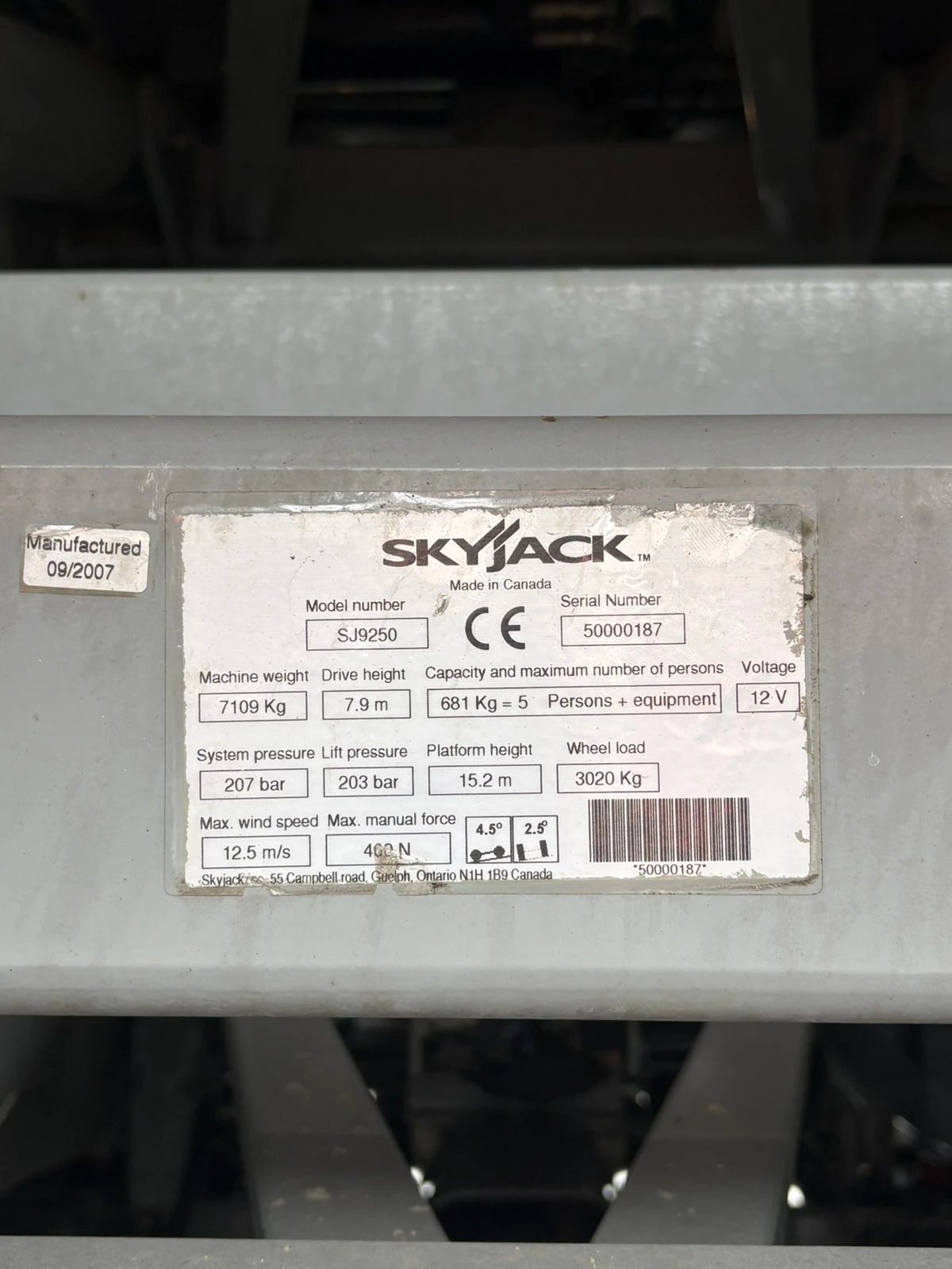 Автовишка Друга марка Skyjack SJ9250 - изображение 9