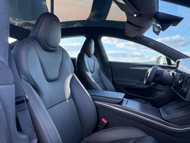 Tesla Model S PLAID/1020HP/HD/PANO/CARPLAY/LED/KLESS/360/165f, снимка 10 - Автомобили и джипове - 50645184