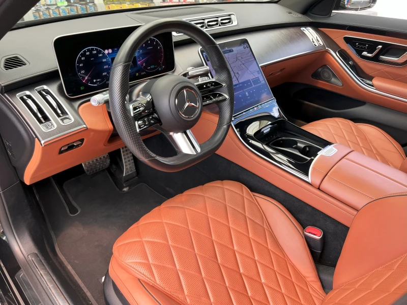Mercedes-Benz S 580 AMG/LONG/4M/ГАРАНЦИЯ 10.2026/EXCLUSIV/BURM/PANO, снимка 10 - Автомобили и джипове - 51274133