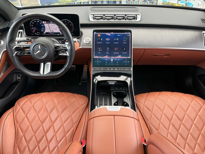 Mercedes-Benz S 580 AMG/LONG/4M/ГАРАНЦИЯ 10.2026/EXCLUSIV/BURM/PANO, снимка 12 - Автомобили и джипове - 51274133