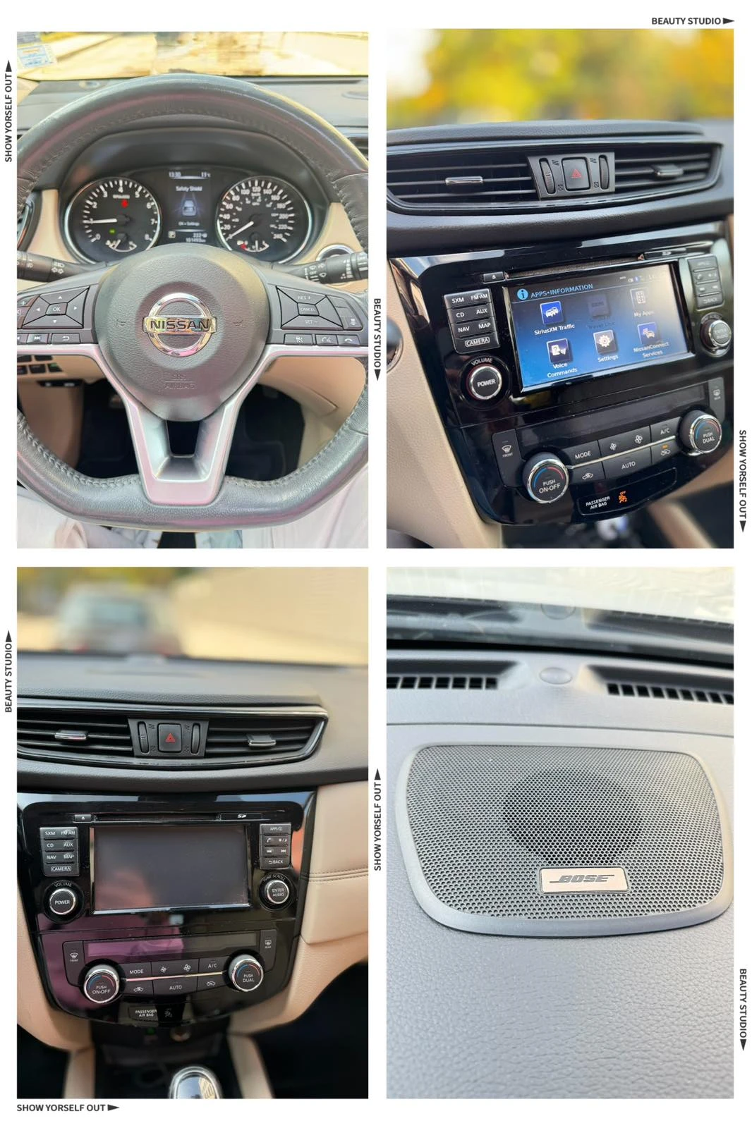 Nissan Rogue SL Нави, кожа, панорама, снимка 12 - Автомобили и джипове - 54283171