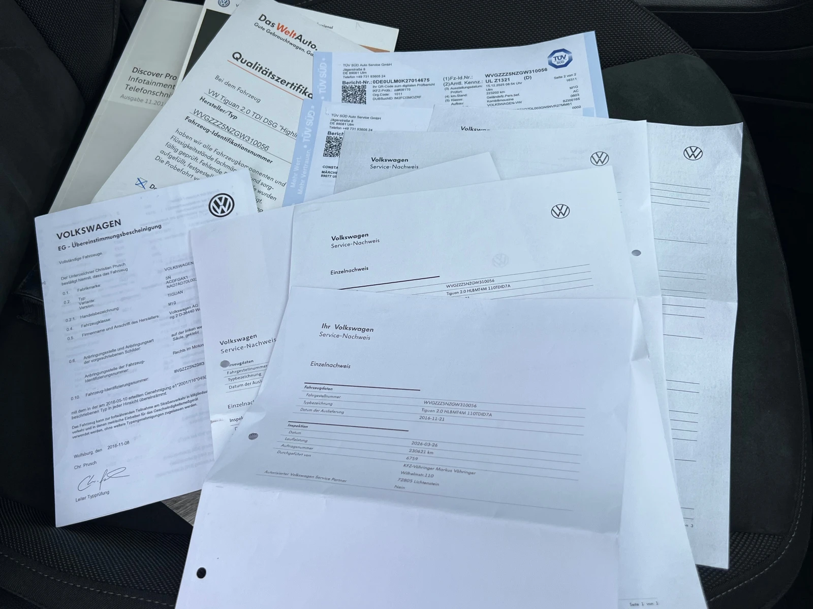 VW Tiguan 2.0TDI, 4-MOTION, HIGHLINE-FULL SERVICE VW-KATO HO, снимка 15 - Автомобили и джипове - 55061522