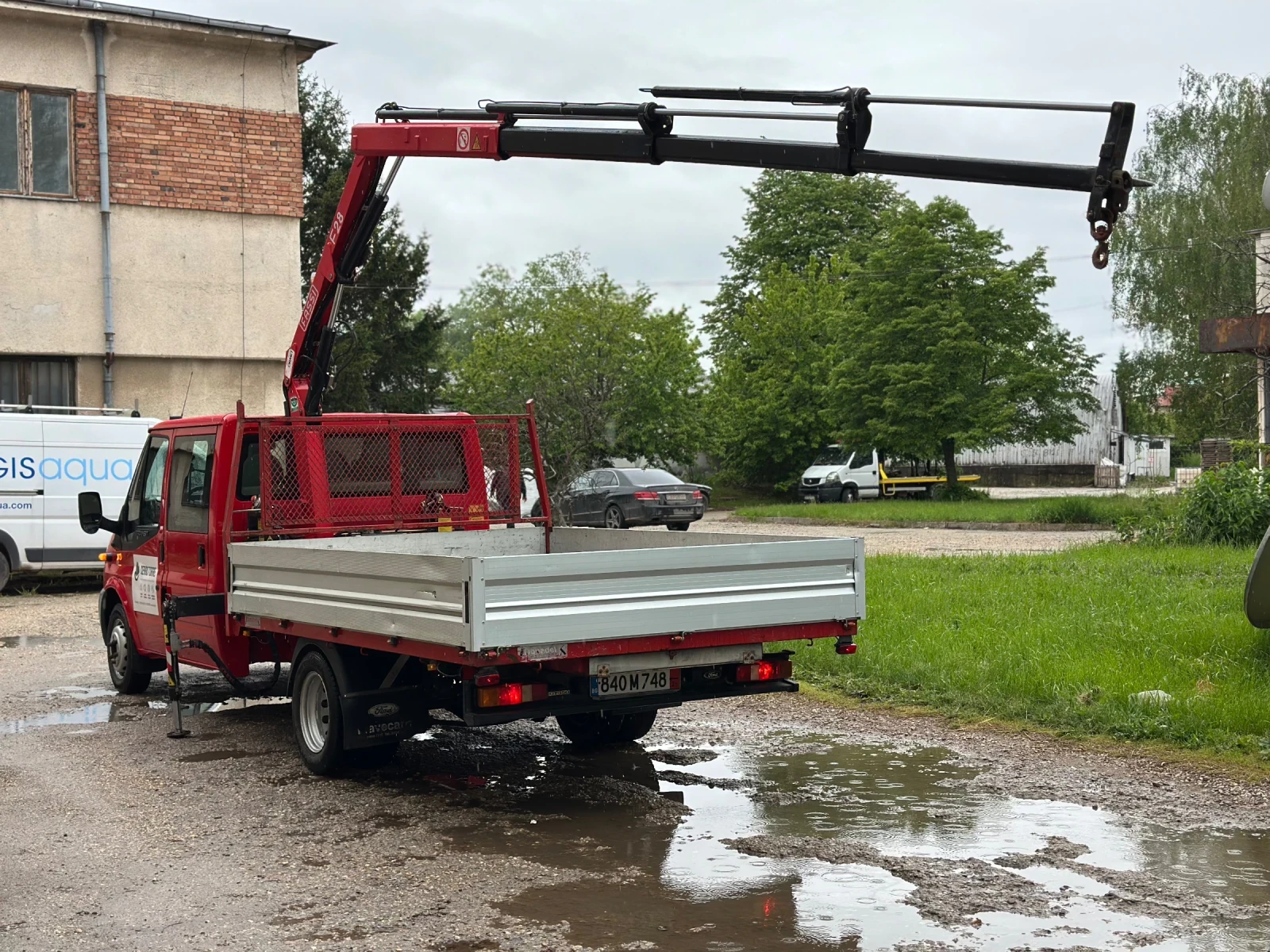 Ford Transit Бордови с Кран (Клима), снимка 6 - Бусове и автобуси - 54582740