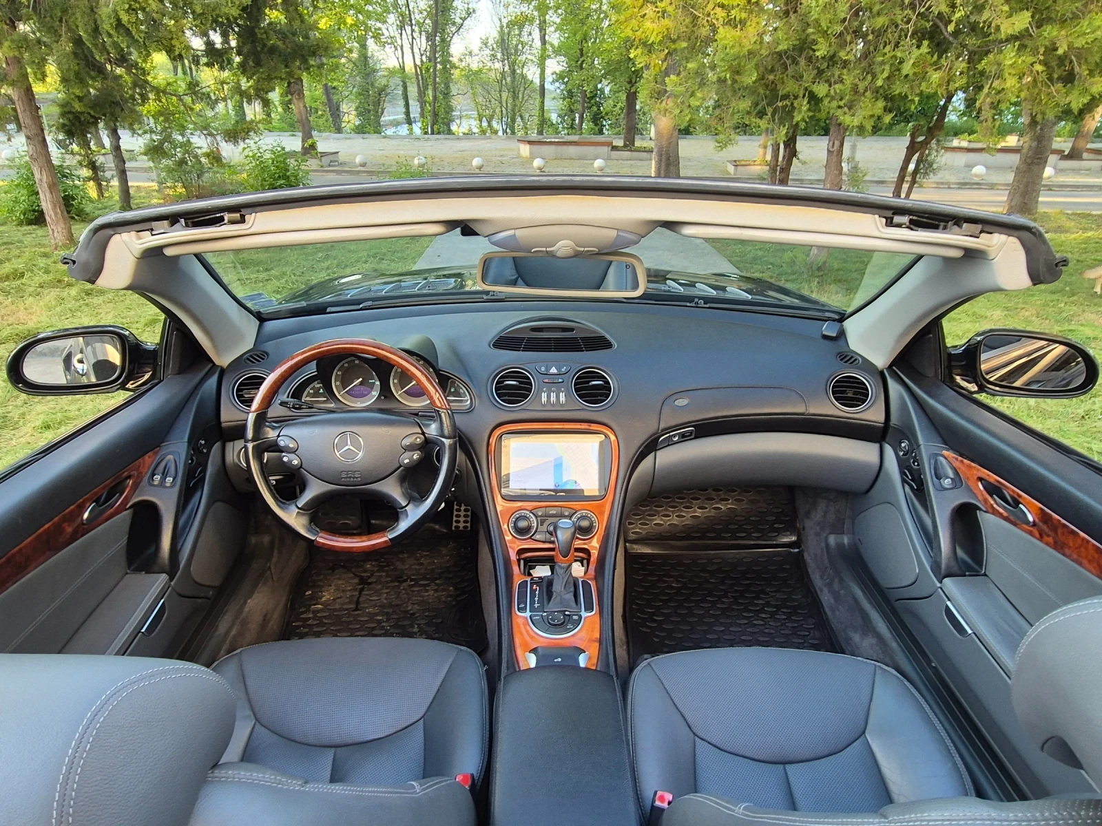 Mercedes-Benz SL 500 НАВИ* КОЖА* ГАЗ* ПОДГРЕВ* ОБДУХВАНЕ* КАТО-НОВ - изображение 10