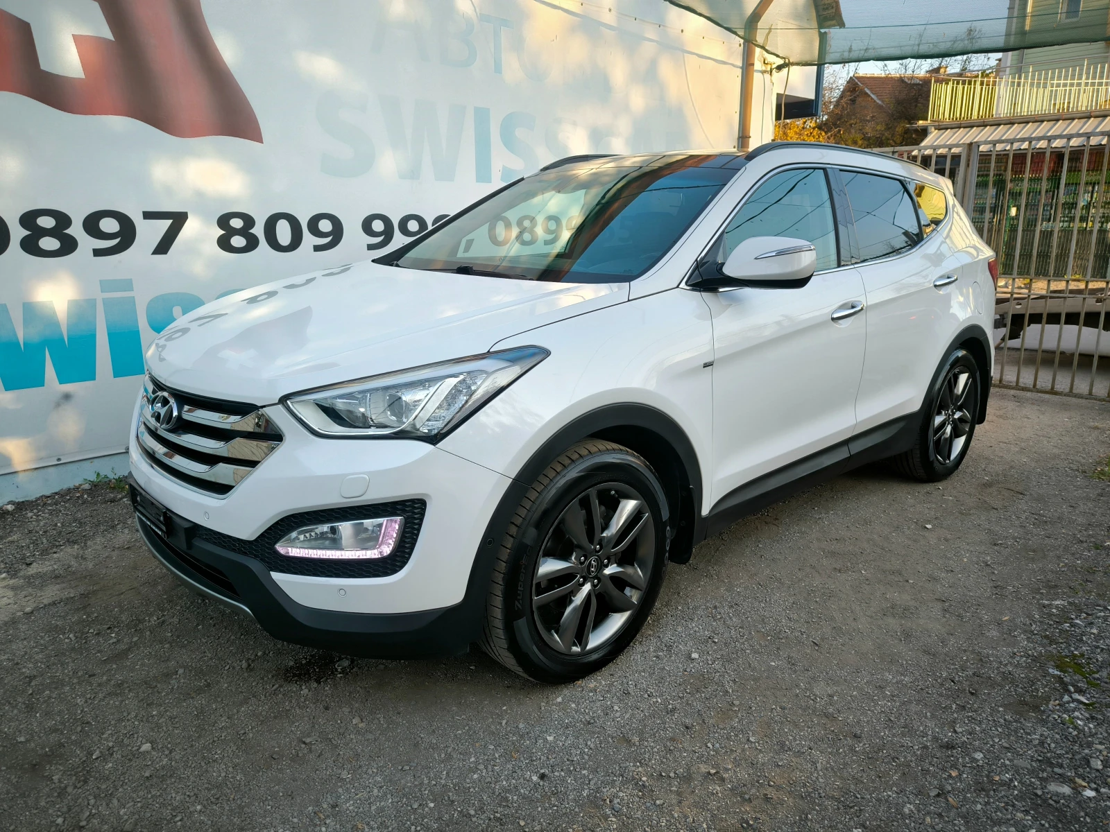 Hyundai Santa fe 2.2CRDI Premium 7 местен Швейцария панорама кейлес - [1] 