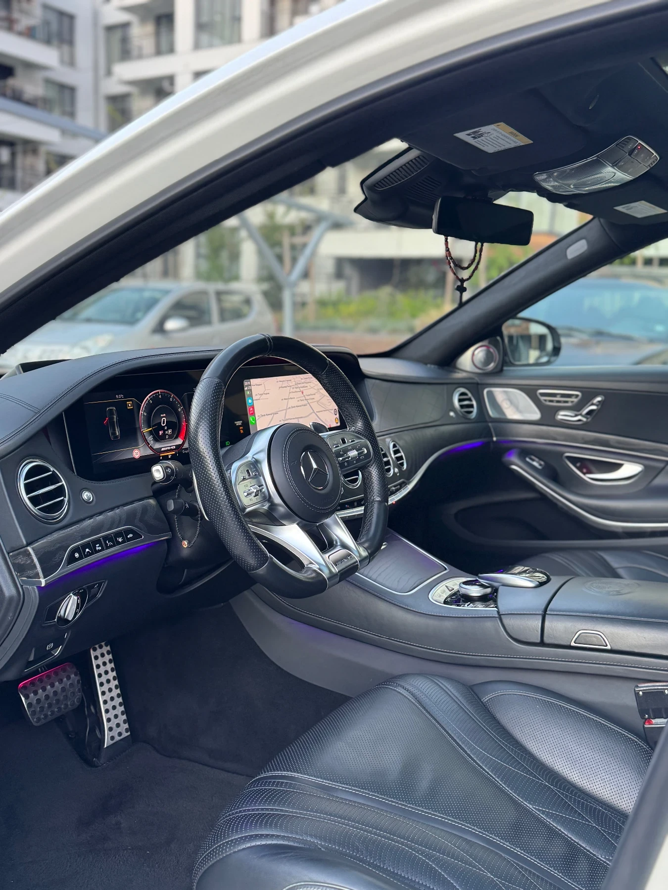 Mercedes-Benz S 63 AMG BURM* 4D* 3XTV* HEADUP* 3XБЯЛА ПЕРЛА* МАСАЖ* DISTR, снимка 7 - Автомобили и джипове - 54513452