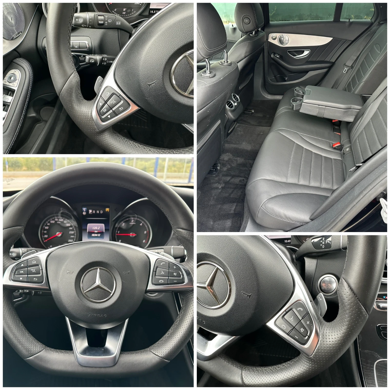 Mercedes-Benz C 250 AMG-4MATIC-DISTRONIC-HUD-ПАНОРАМА-КАМЕРИ360-ОБДУХВ, снимка 13 - Автомобили и джипове - 56221696