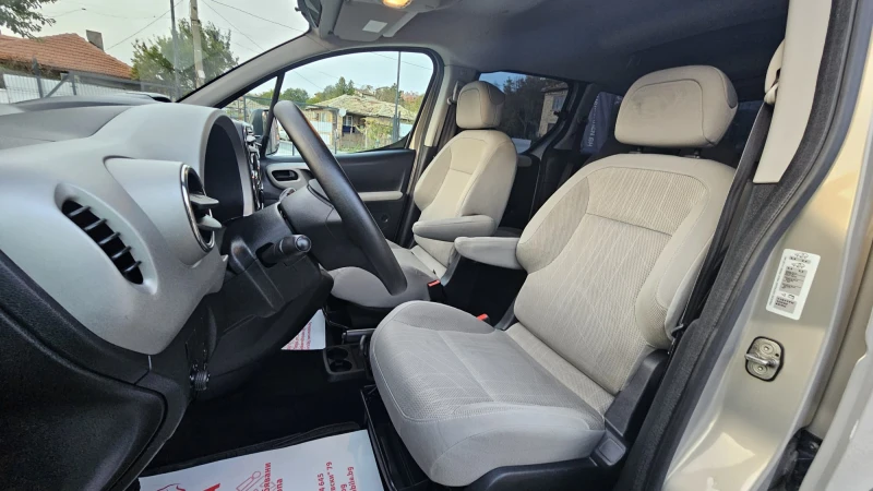 Peugeot Partner 1.6HDi 90HP-ИСТОРИЯ-ТОП СЪСТ.-ЛИЗИНГ-ГАРАНЦИЯ, снимка 8 - Автомобили и джипове - 52146026