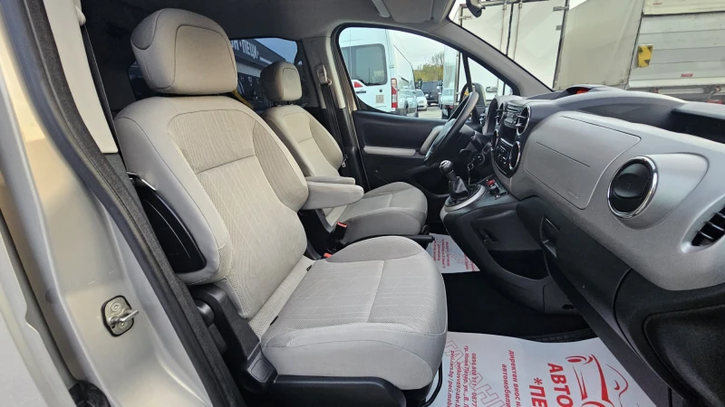 Peugeot Partner 1.6HDi 90HP-ИСТОРИЯ-ТОП СЪСТ.-ЛИЗИНГ-ГАРАНЦИЯ, снимка 12 - Автомобили и джипове - 52146026